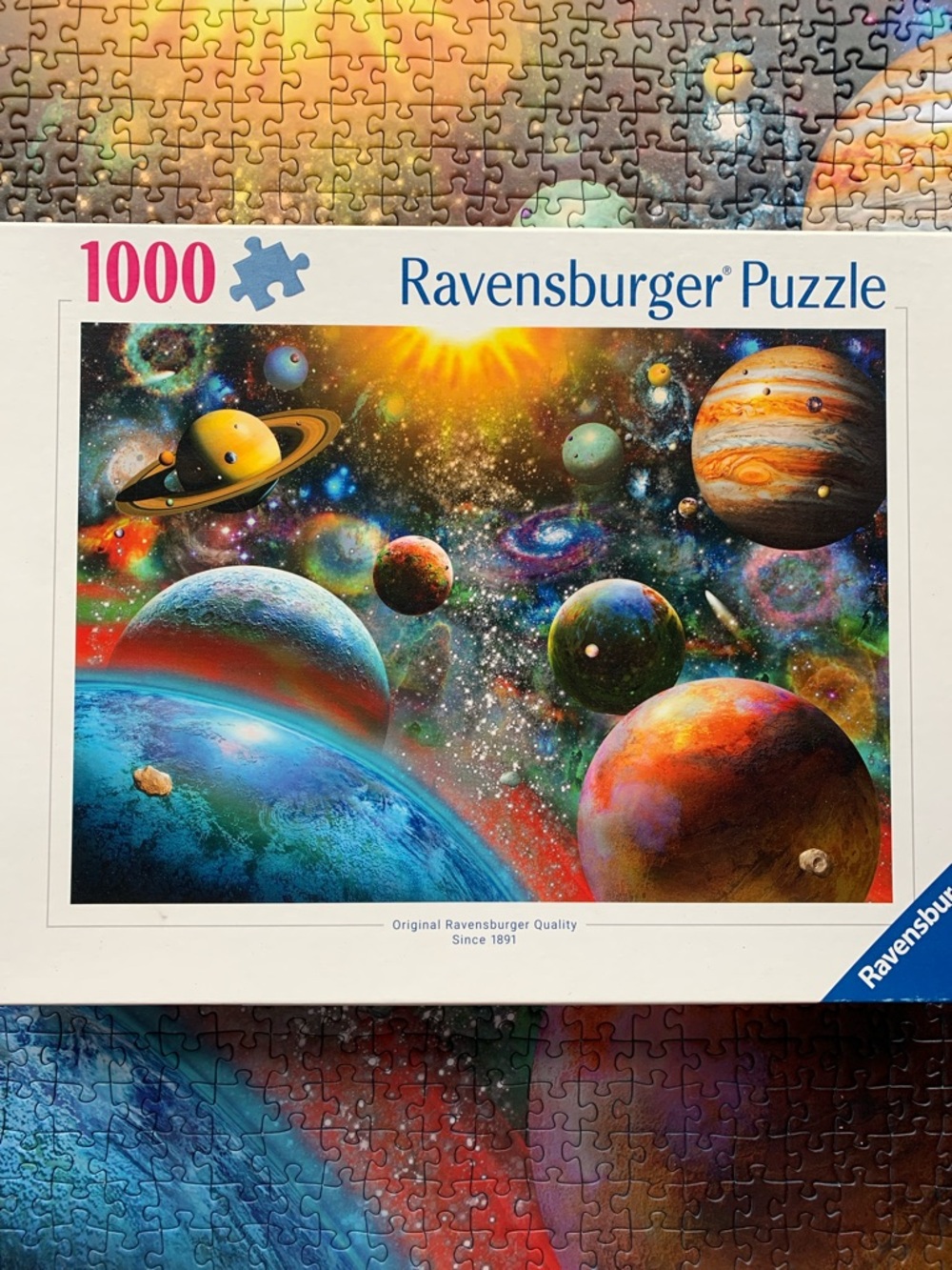 Ravensburger Space Galaxy Puzzle — Blue, Green, Orange, Yellow, Red